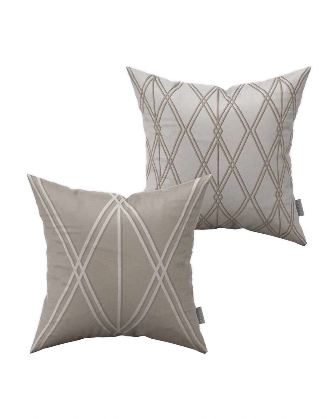 Alpin Greige - Set di 2 cuscini decorativi