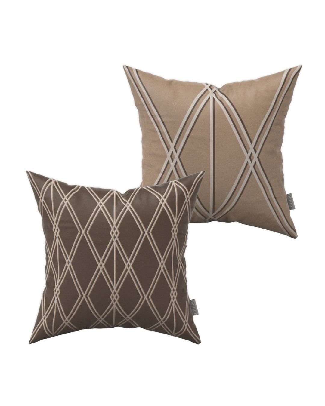Alpin Beige & Moka Pillows - Set of 2