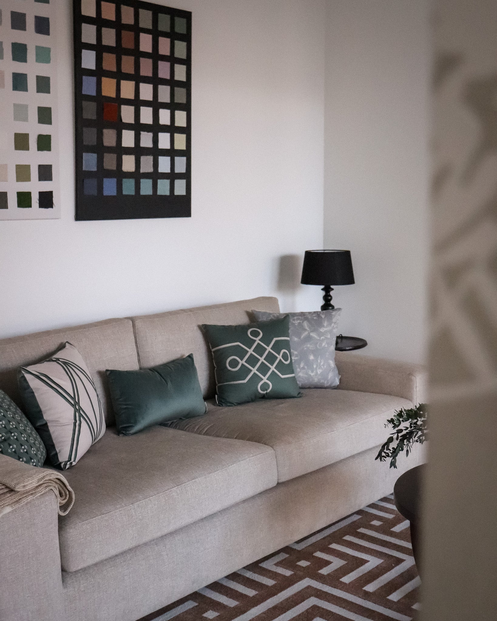 Teal Baguette | Copricuscino decorativo