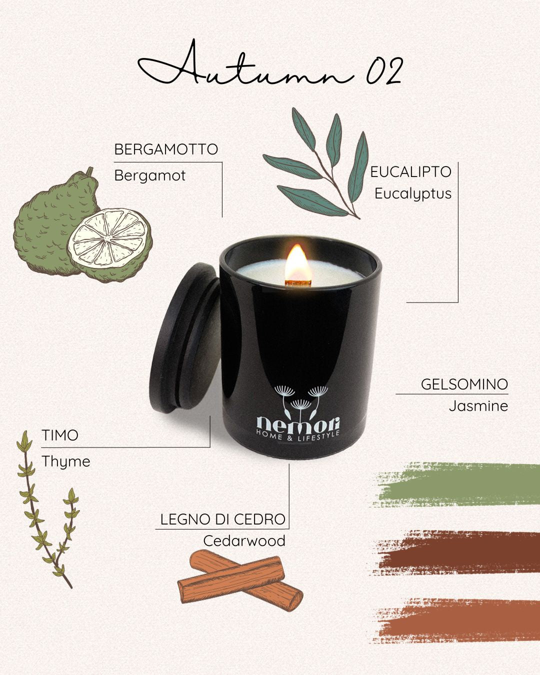 Autumn 02 Candela Profumata 225g | A Sweet Cuddle