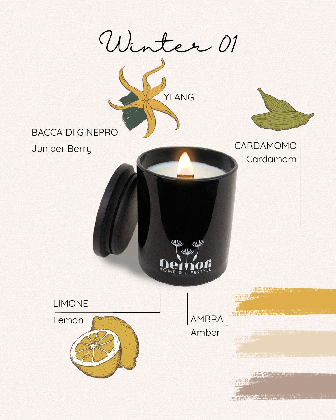 Winter 01 Candela Profumata 225g | Winterberry Delight