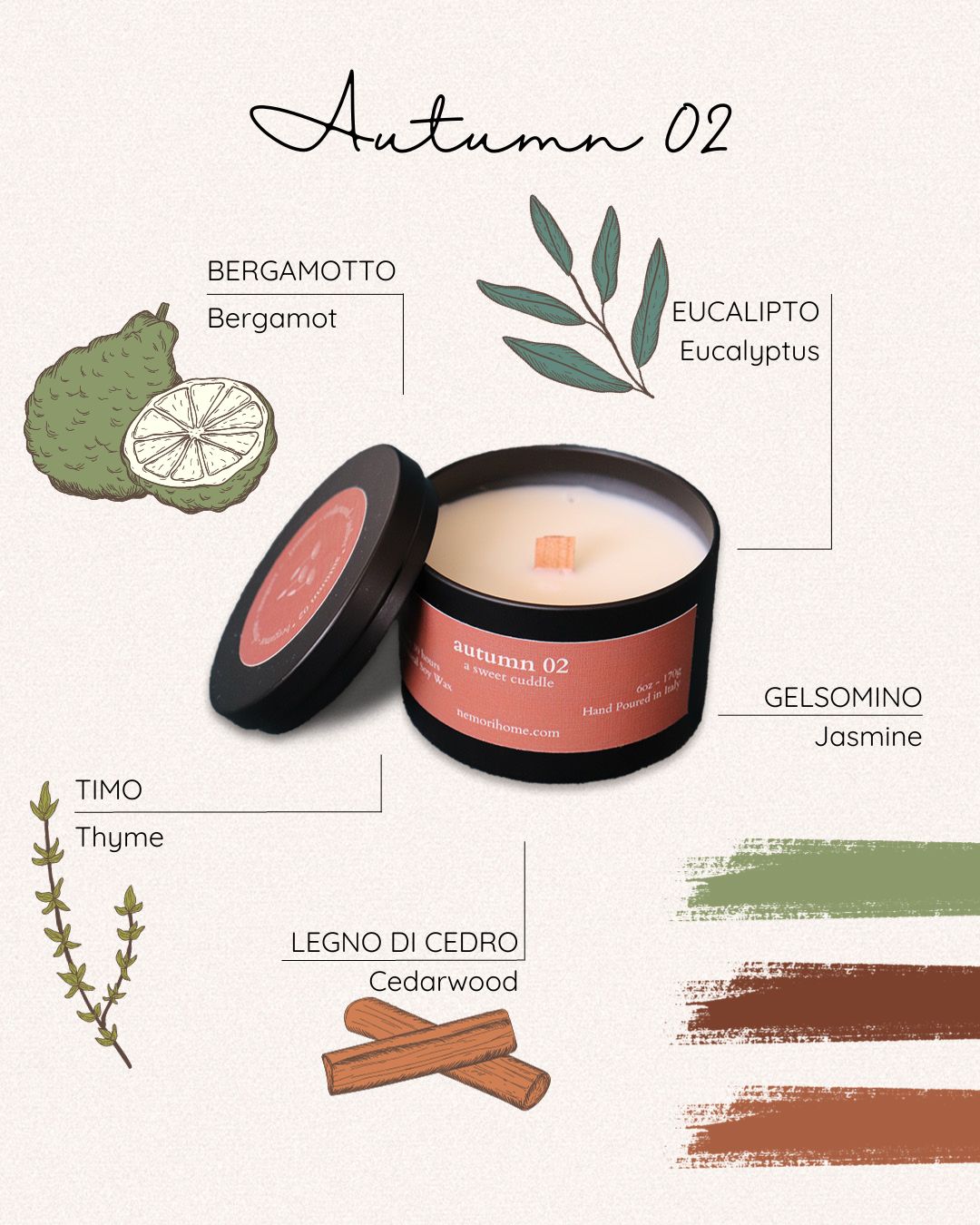 Autumn 02 Scented Candle 170g | A Sweet Cuddle