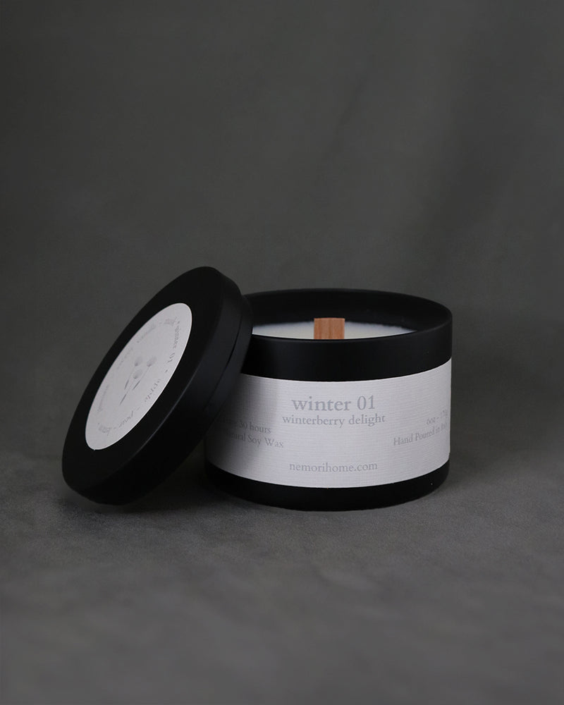 Fall-Winter Scented Candles Tin Set - 4 pieces