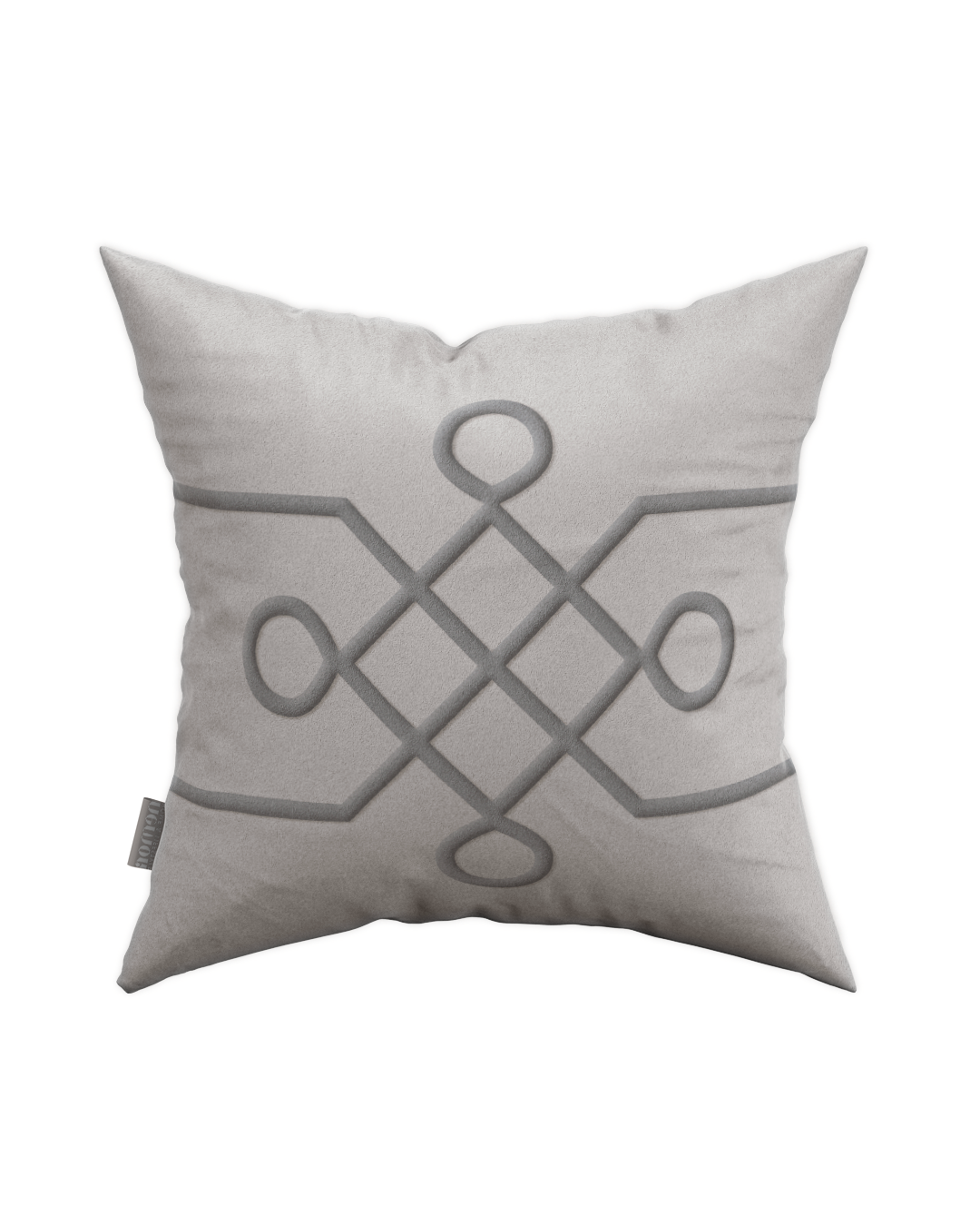 Mizuhiki Silver Pillow Cover