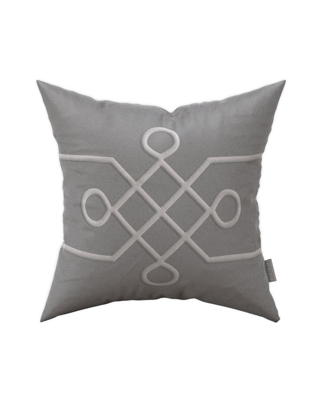 Mizuhiki Silver Pillow Cover