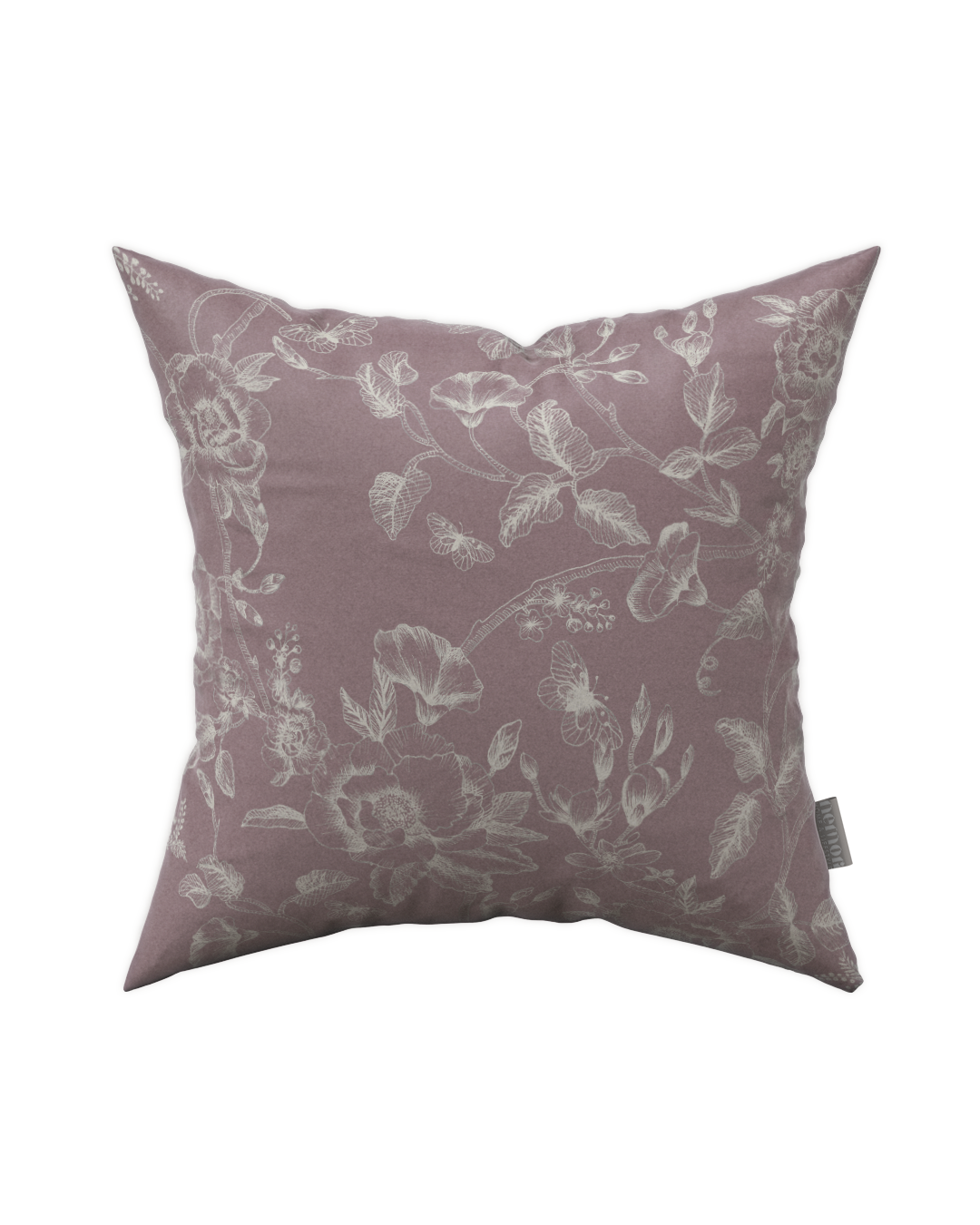 Peacock Pink Pillow Cover