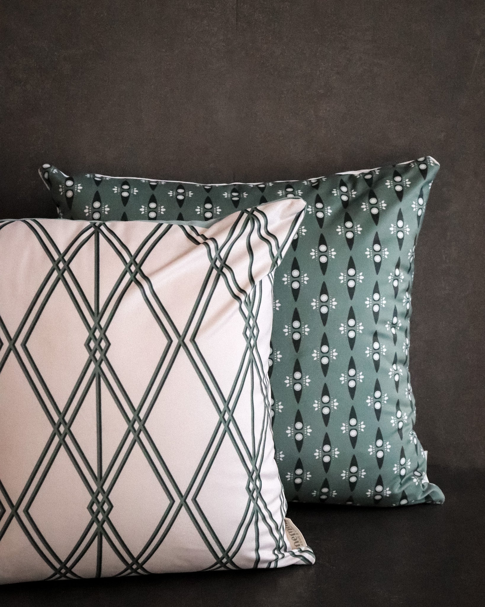 Alpin 03 Teal Pillow Cover