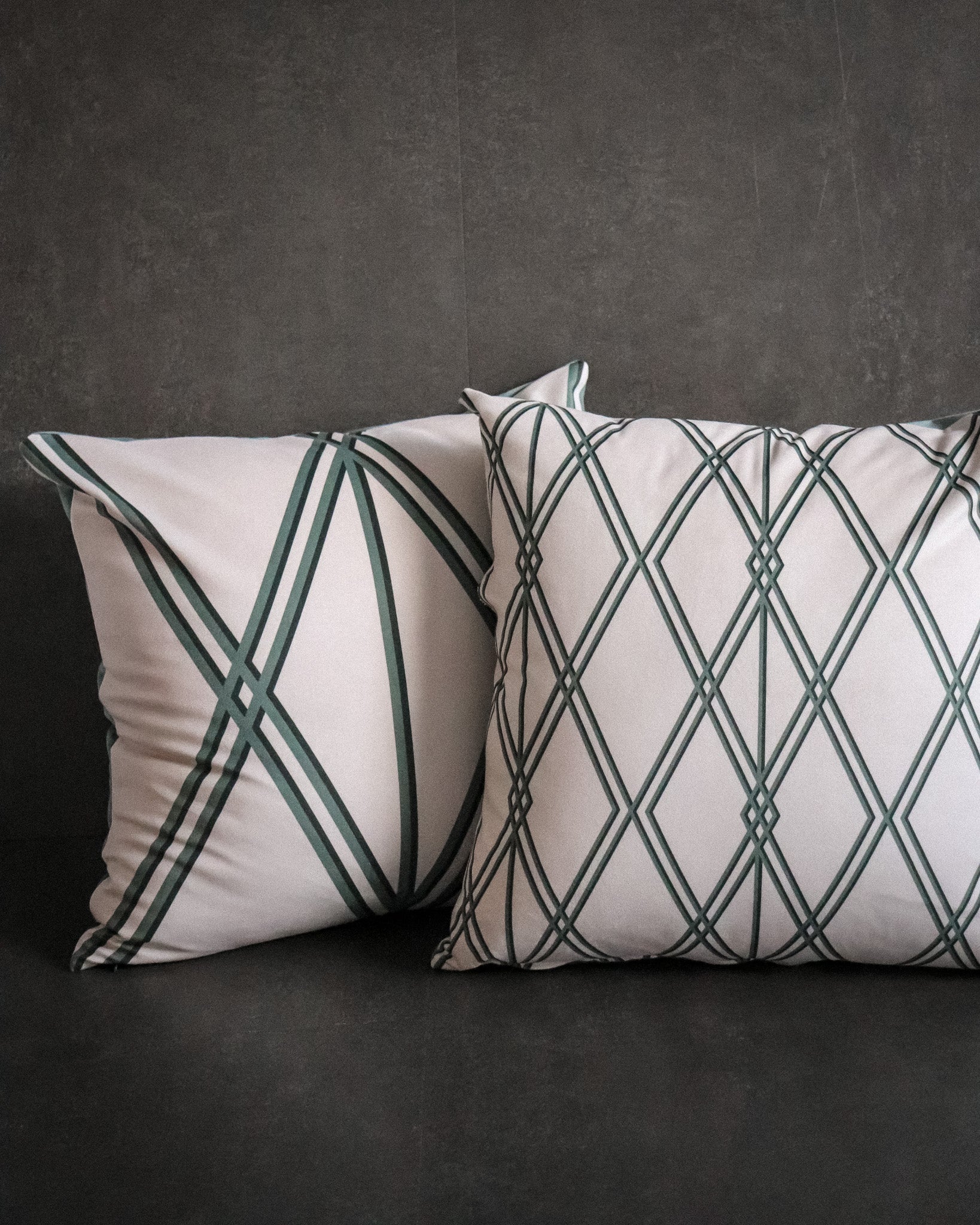 Alpin 03 Teal Pillow Cover