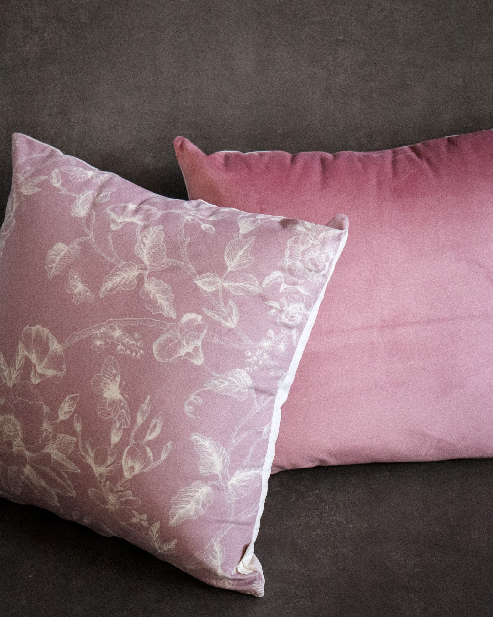 Peacock Pink Pillow Cover