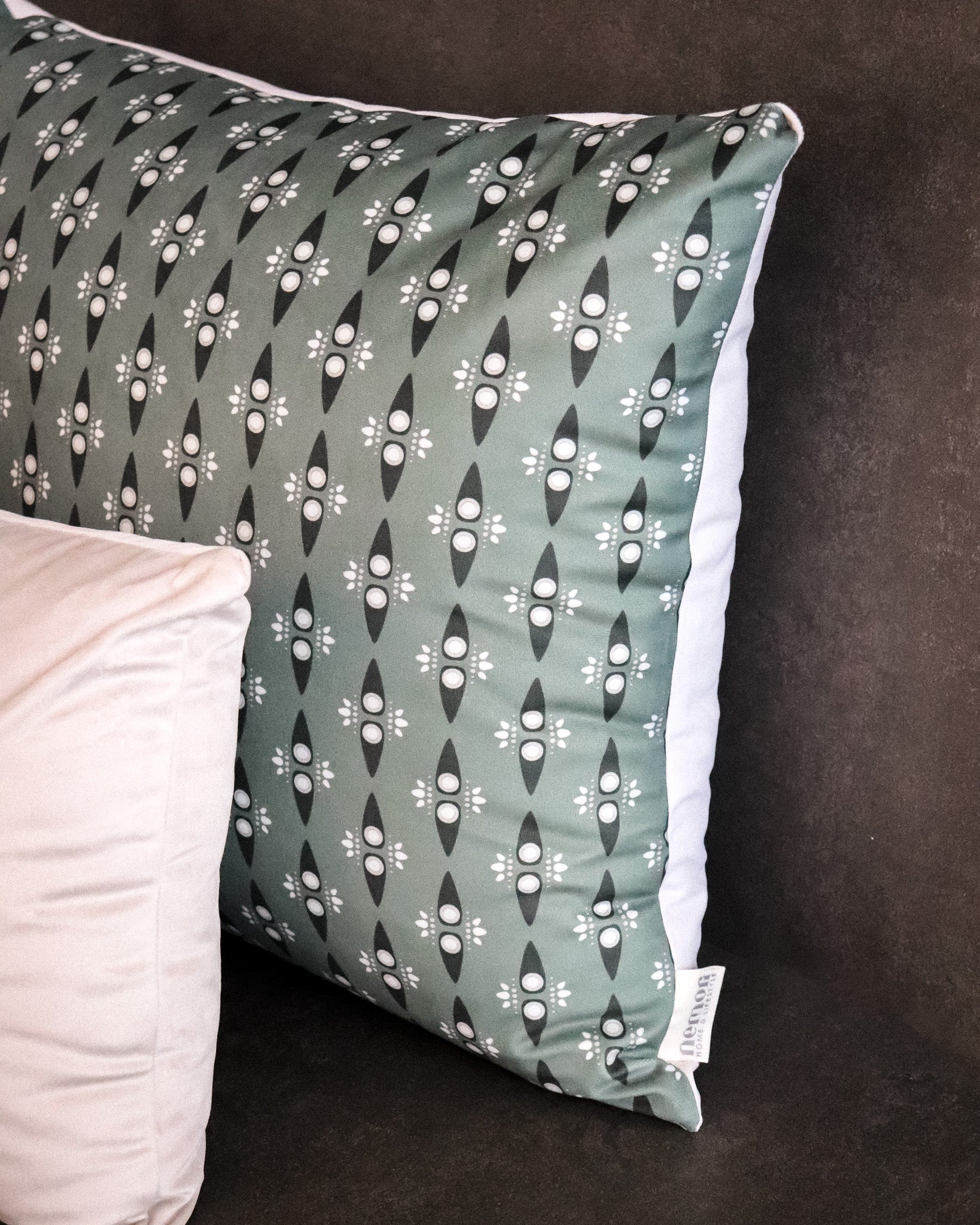 Plume Teal Pillow Cover