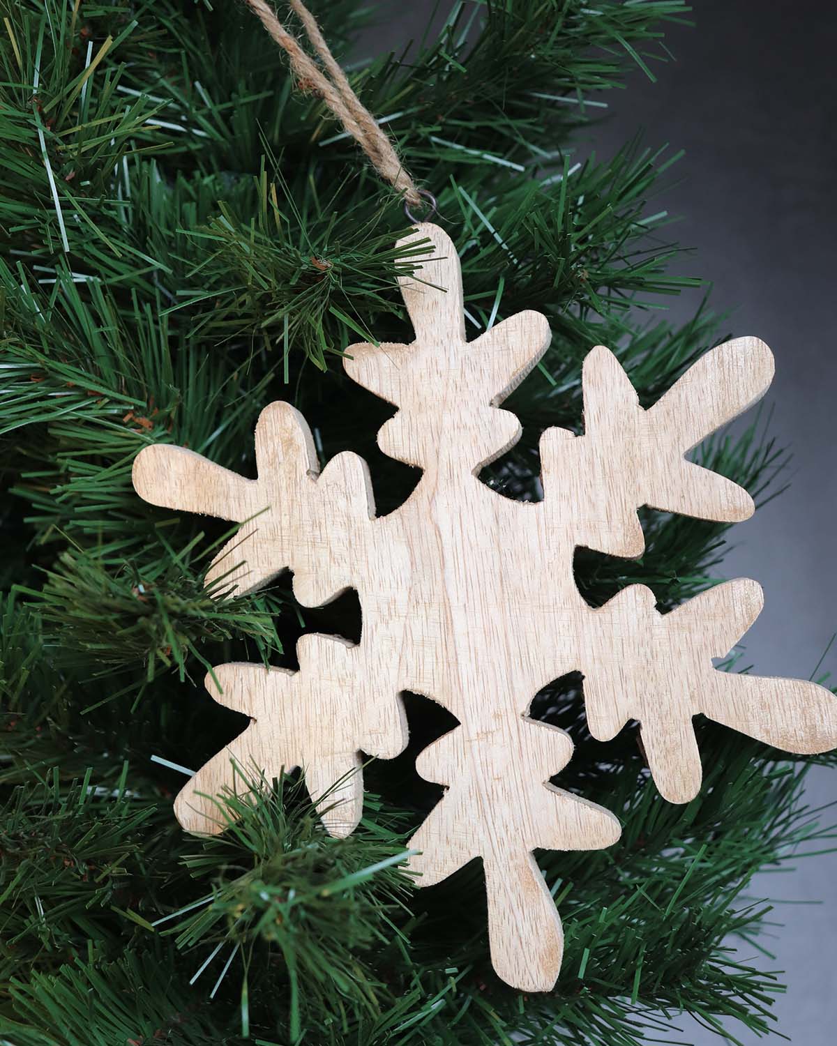 FIOCCO | Wooden Snowflake Ornament